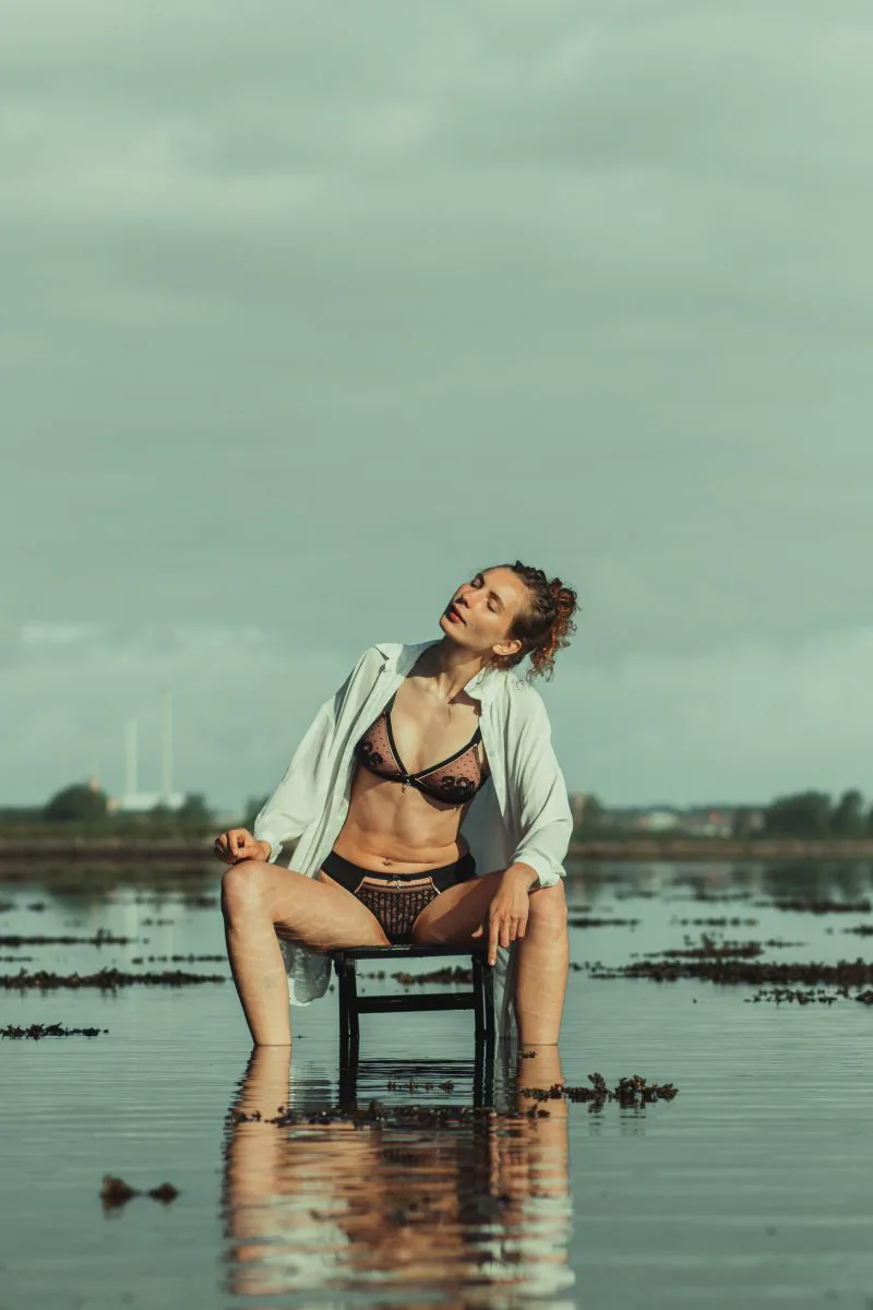 On the chair